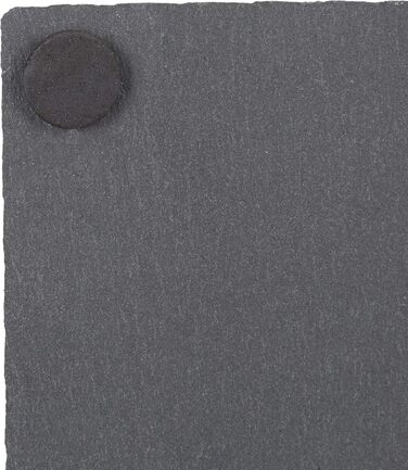 Set of 72 Slate Coasters, square 10x10 cm, easy-care coasters, for glasses, grey