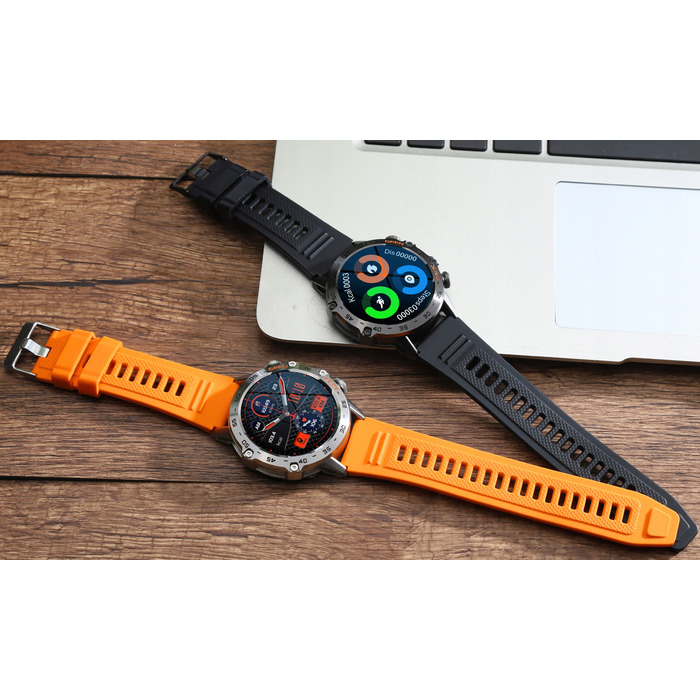 Чоловічий смарт-годинник JG Smart Hammer Black, чорний