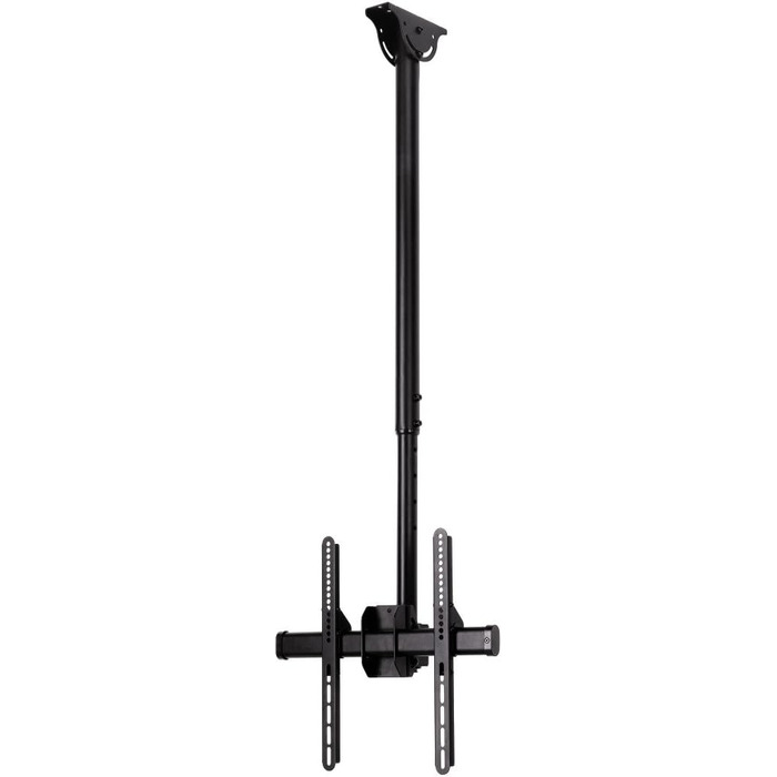 Hama TV Ceiling Mount - Adjustable, Tilting, Swivel, Foldable - Fits TVs 19-65 Inch - Black (Single)