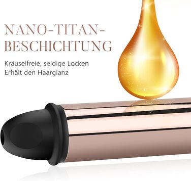 Автоматичний локон PARWIN PRO BEAUTY 25mm з нано-титановим покриттям, LCD дисплеєм, 120-210°C