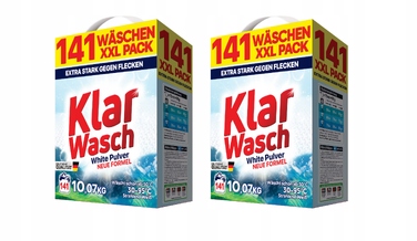 Пральний порошок Klar Wash для білого прання, 10,07 кг