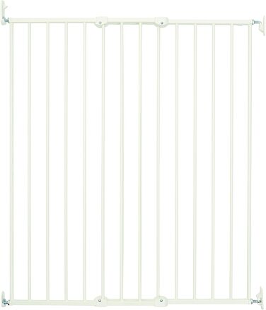 BabyDan Tor для безпеки дітей та домашніх тварин, регульований, ширина 62,5-106,8 см, білий