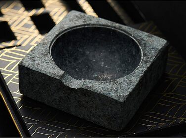 Набір для віскі та сигар з різьбленням: 6 преміум-гранітних каменів, різак для сигар, попільничка, подарункова коробка з золотою фольгою