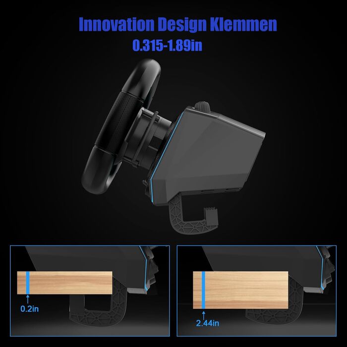 Руль для Xbox NBCP 1080 Grad з педалями та перемикачем швидкостей, сумісний з Xbox One/Series X|S/ PS4/ PS3/ PC/Switch