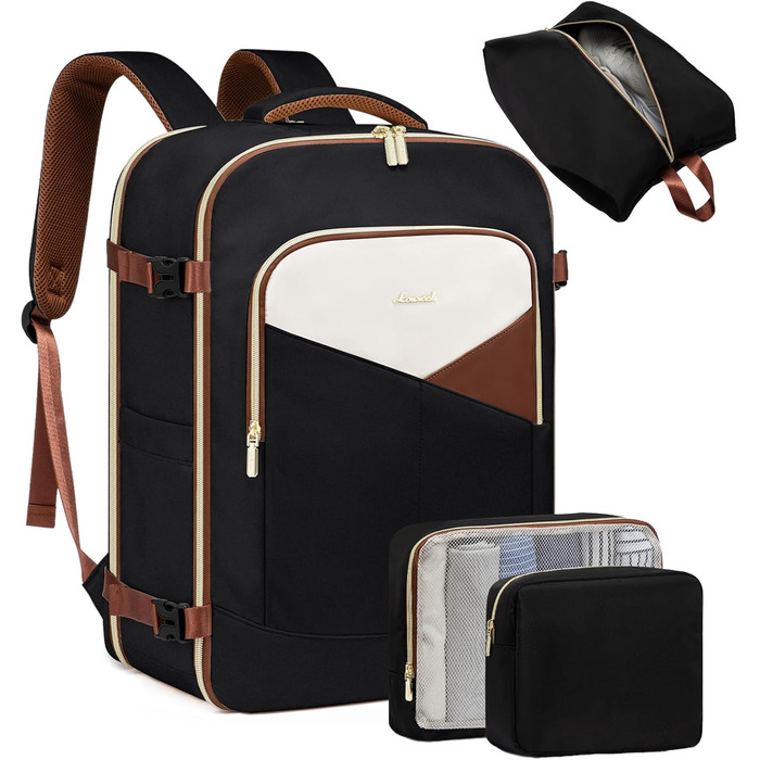 Рюкзак ручної поклажі OVEVOOK для подорожей, 40 л, водонепроникний, з відділенням для ноутбука 17