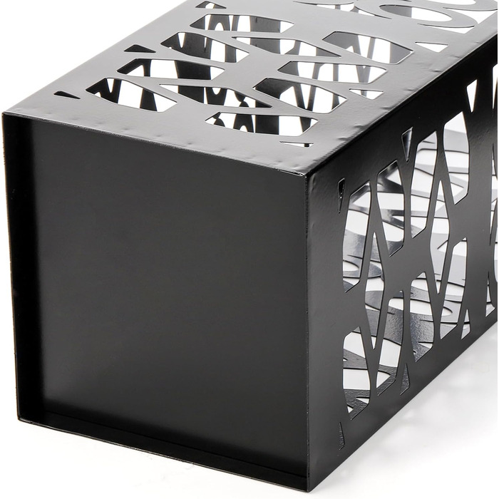 ZENFUN Metal Umbrella Stand - Freestanding Umbrella Holder for Entryway, Home, Office, Hotel - Black, 15x15x40 CM