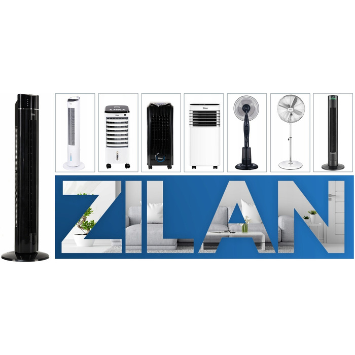Колонний вентилятор Zilan Aroma, чорний