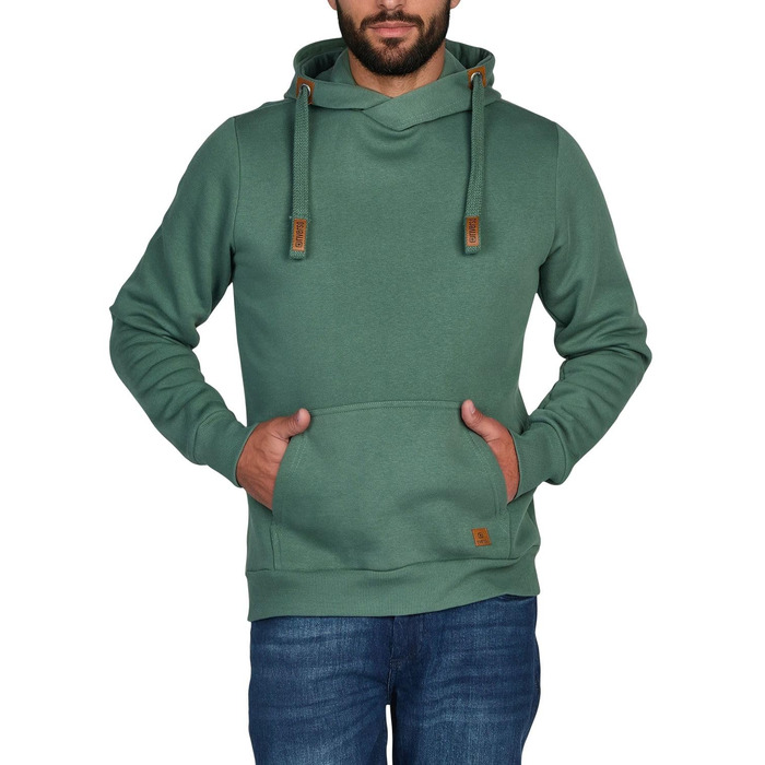 Чоловіче худі riverso Regular Fit RIVNiklas з перехресним коміром, Forest Green (темно-зелений), розмір XL