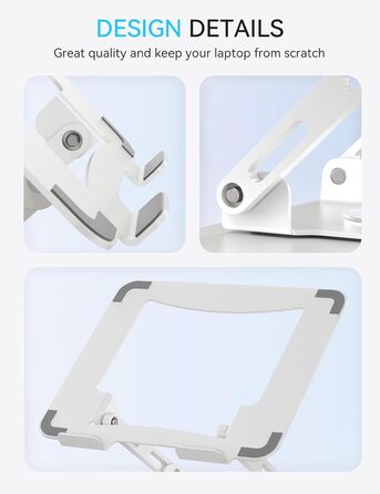 Підставка для ноутбука Soundance: регульована висота, 360° обертання, для екранів 10-15.6 дюймів, чорна