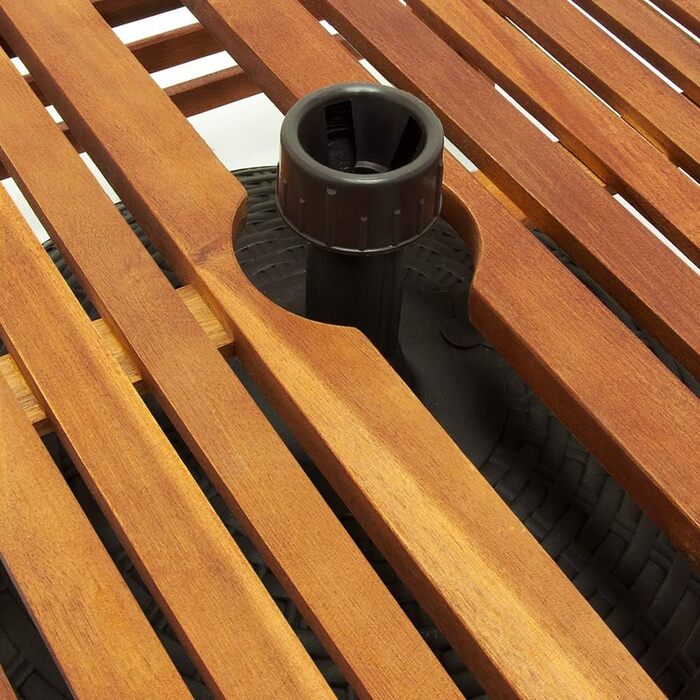 Deuba® Umbrella Stand Cover, FSC®-certified Acacia Wood, Garden Table Umbrella Stand Cover, Parasol Cover, Market Umbrella Cover, Garden Umbrella