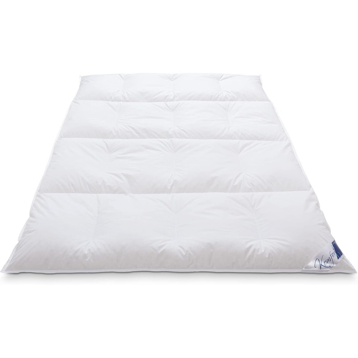 Böhmerwald Comfort 4-Chamber Box Spring Bed, 90% Down / 10% Feathers, Warmth Rating: superwarm, Size: 155 x 220 cm. Extra Warmth Rating 155 x 220 cm