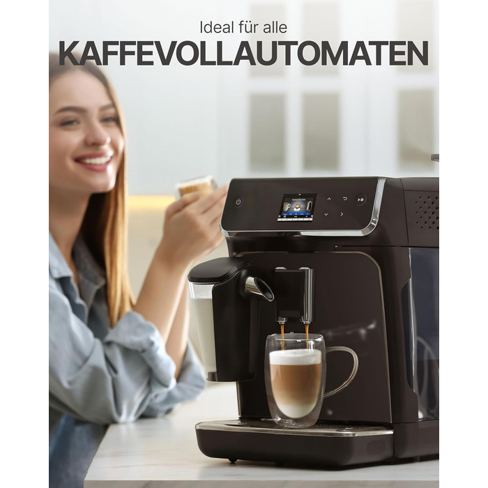 Набір кавових чашок Lemontree 4 шт. 250 мл, з боросилікатного скла, для капучино, лате макіато, 180°C, стійкі до миття в посудомийній машині, професійна якість