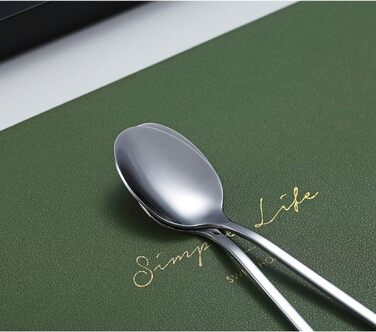 Набір ложок для коктейлів та напоїв Kyraton Edelstahl (6 шт.) з чорним титановим покриттям