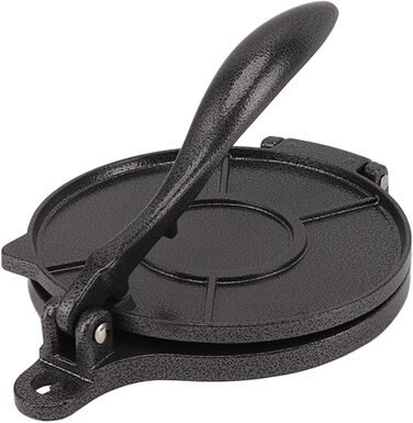 Пресс для тортилій Cyrank, ручний ротатор для роти, прес для тако, ксадила, тортилій, з алюмінієвого сплаву, 16 см, чорний