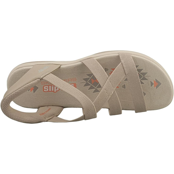 Сандалі жіночі Skechers Reggae Slim Stretch Flex Slip-Ins бежеві 39 EU