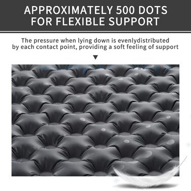 Килимок для кемпінгу Naturehike Ultraleichte 3.5R: самонадувний, легкий, для трекінгу та альпінізму