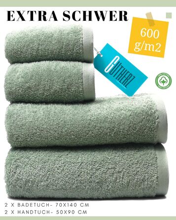 Рушники Gutherz 50x90 см, 100% бавовна, 600 г/м², коричневі, набір 2 шт., м'які та суперпоглинаючі, люксова якість