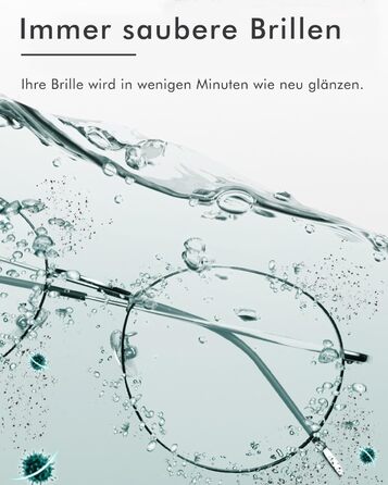 Ультразвуковий очищувач для окулярів та прикрас (срібне покриття) | Очищувач окулярів | Очищувач прикрас | Чорний