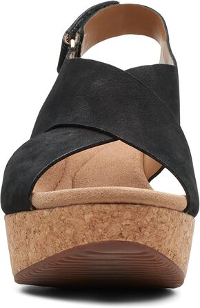 Босоніжки Clarks Annadel Eirwyn на підборах, чорні, нубук, 40 EU