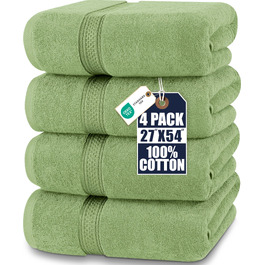 Набір банних рушників Utopia Towels (4 шт.), 69 x 137 см, шавлієвий зелений, 100% бавовна, висока поглинальна здатність