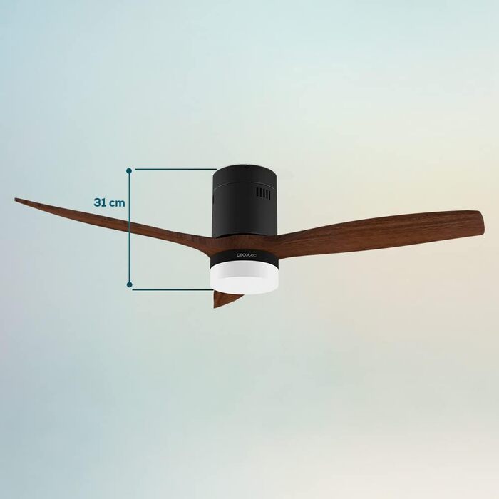 Стеляний вентилятор Cecotec EnergySilence Aero 5600 Black Aqua Connected з підсвічуванням, Wi-Fi, 40W, 52