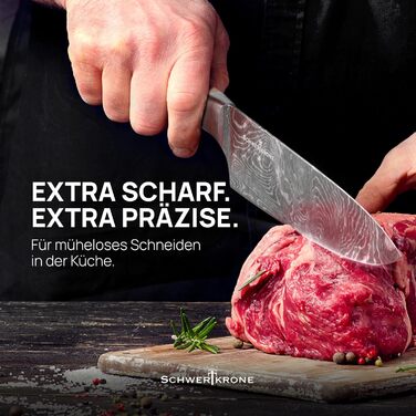 Ніж кухарський Schwertkrone Chefmesser з ручкою з горіха, Made in Germany