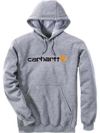 Унісекс світшот Carhartt з логотипом, сірий меланж (Heather Grey), розмір L