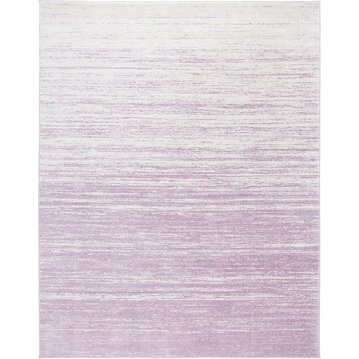 Сучасний килим SAFAVIEH для вітальні, їдальні, спальні - колекція Adirondack, короткий ворс, кремовий та фіолетовий, 183 x 274 см