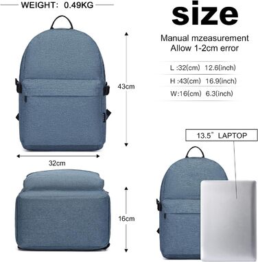 Рюкзак Coege: водонепроникний, для ноутбука 15.4