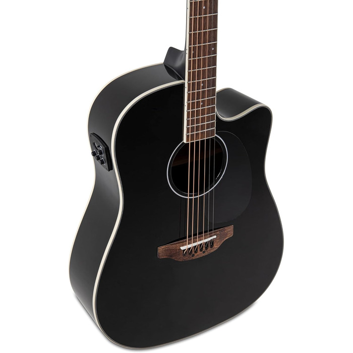 Акустична гітара Applause E Akustikgitarre Traditional Mid Cutaway (AED-96-5HG Black Gloss, Wood Classics E-Akustik)