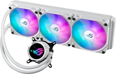 Система рідинного охолодження процесора ASUS ROG STRIX LC III 360 ARGB White, 3 вентилятори, біла