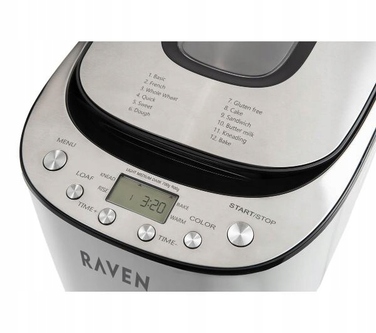 Хлібопічка Raven EWC001, біла, 550 Вт