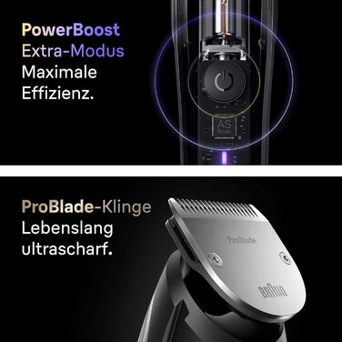 Триммер для бороди Braun Series 9 BT9565: професійний набір 14 насадок, титанове лезо, акумулятор до 180 хв, водонепроникний, 52 налаштування довжини
