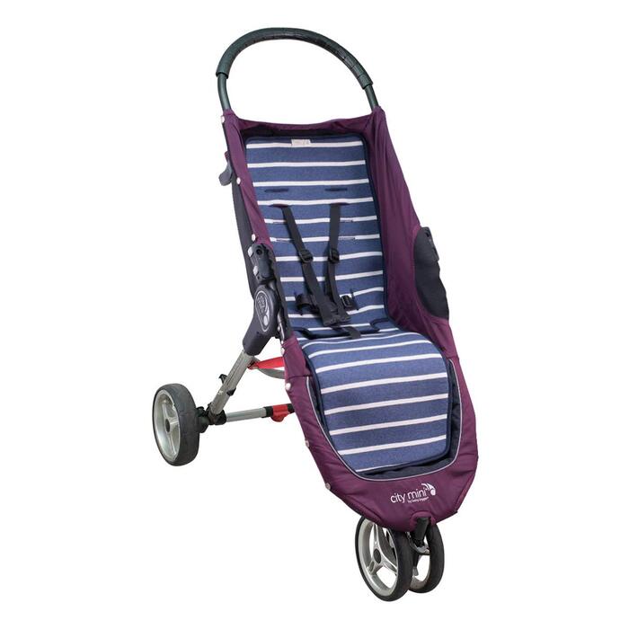 Дитяча сидіння-підкладка JYOKO KIDS для візків Joolz і Baby Jogger City Mini/GT2/Zip/Tour, 100% бавовна, смугаста