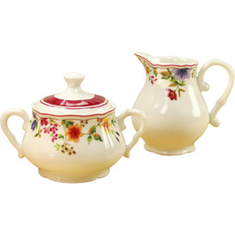 Набір посуду Creatable Cornwall Garden 16145 молочник і цукорниця 2 шт бежевий