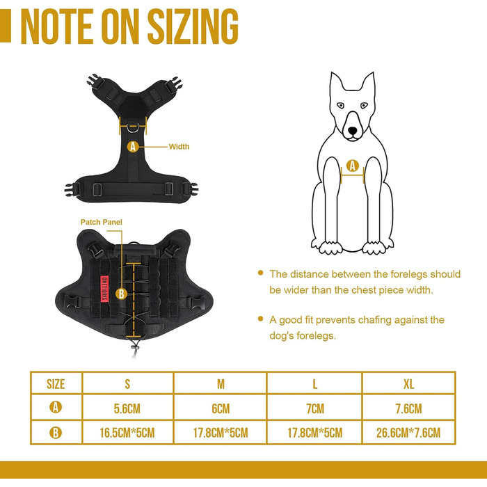 Тактичне обіднє оснащення для собак OneTigris Fire Watcher 2.0 з надійною металевою пряжкою, ручкою та MOLLE-системою, чорне