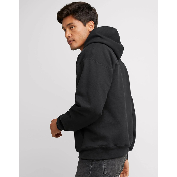 Світшот Hanes Ultimate чоловічий, теплий флісовий худі, бавовна (M, темно-коричневий)