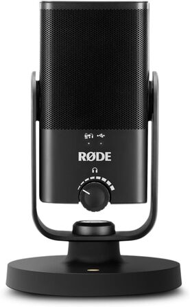 Мікрофон RØDE NT-USB Mini: USB-мікрофон для подкастів, стрімінгу, геймінгу та запису музики (чорний)