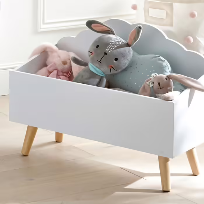 Atmosphera - Wolke Children's Chest - White. White L. 58 x W. 45 x H. 28 cm White