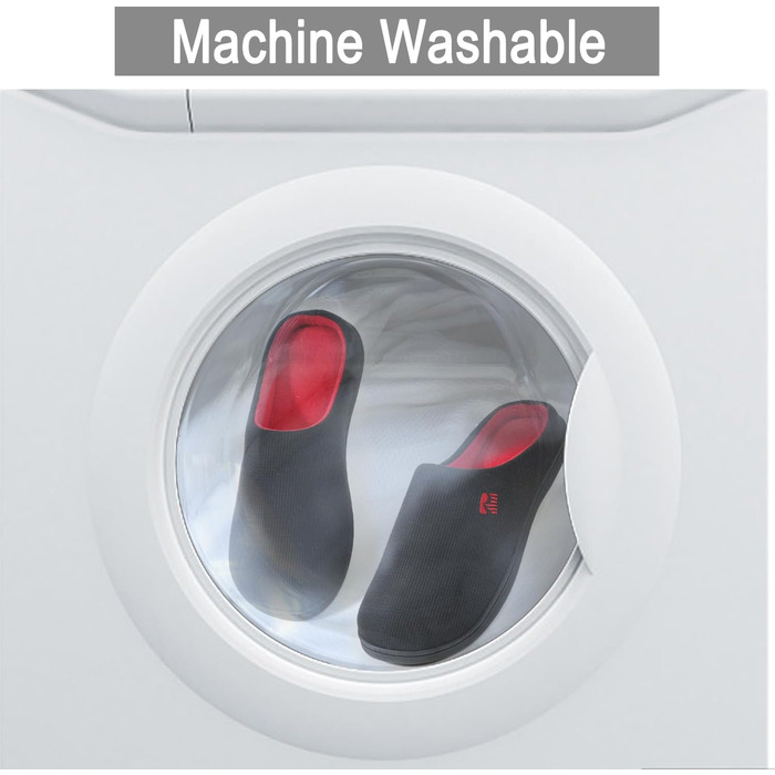 Чоловічі халапи RockDove Original з двокольоровим дизайном та піною з пам'яті (48 EU, чорний та червоний)