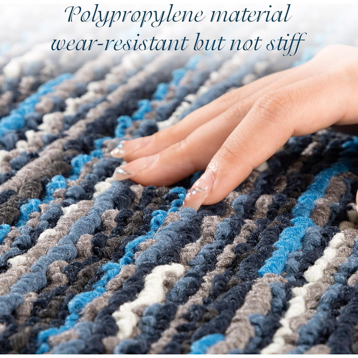 Придверний килимок 50x80 см для дому та вулиці, вологостійкий та антиковзаючий килим-грязезахист для входу, тераси та саду, що миється