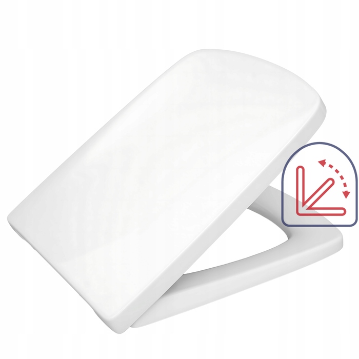 Сидіння для унітаза Geberit Selnova Square Hamberger, білий duroplast