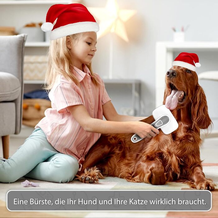 Щітка для собак та котів, самоочисна, для вичісування підшерстка та відмерлого волосся, підходить для довгошерстих та короткошерстих порід, делікатно впливає на шкіру, зменшує випадання шерсті, зелена