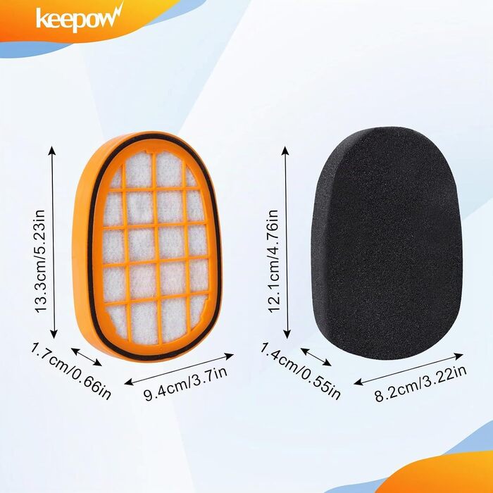 Набір фільтрів Keepow для пилососа Philips SpeedPro Max Aqua, мийні (3 шт.)