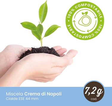 Кавові пади Caffè Toraldo Mischung Crema di Napoli ESE 44 мм, 50 шт