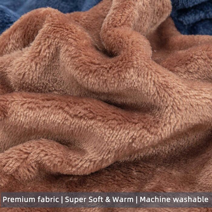 FabriCastle Dog Hooded Sweatshirt for Small Dogs, Boys and Girls, Dog Clothes, S, XS, XXS, Puppy Sweatshirt, Pet Outfit, Cat Clothes, Super Soft, Warm, Snap Closure (Camel-Navy)