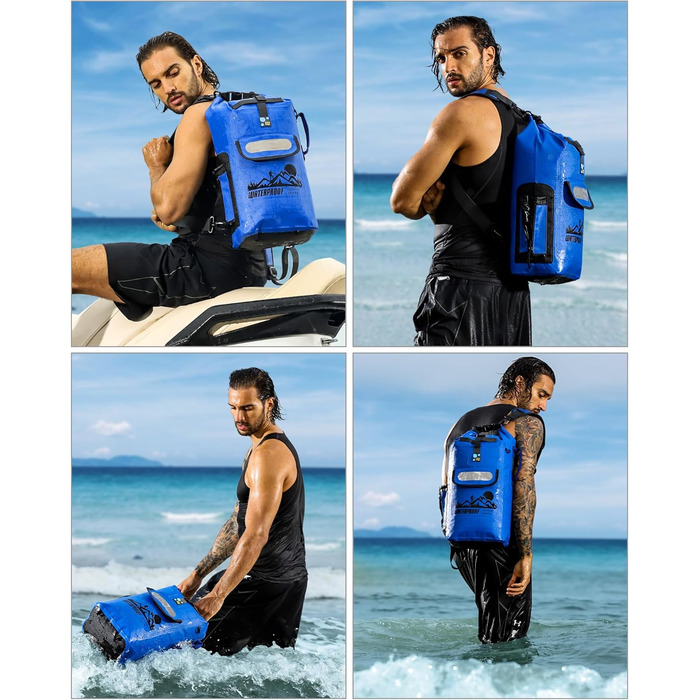 IDRYBAG Dry Bag Floating Waterproof Backpack 20L/30L/40L, Dry Bag Waterproof Backpack Shape, Dry Bag Kayak Waterproof Bag