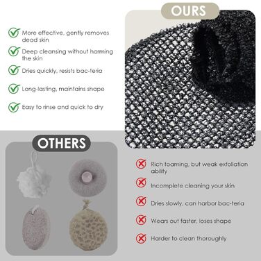Скрабер для тіла INNERNEED з м'якого силікону, харчового класу, душ-щітка, щітка для очищення рук, м'яке відлущування, гарна піна, (Set6) 4 шт.