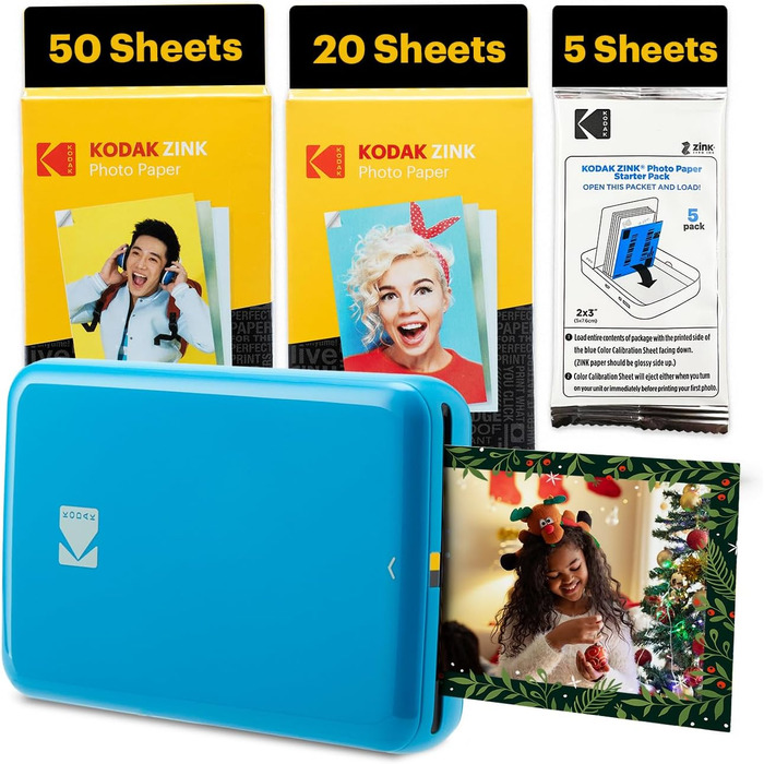 KODAK Step: Мобільний фотопринтер з Bluetooth - друк фото на Zink 2x3