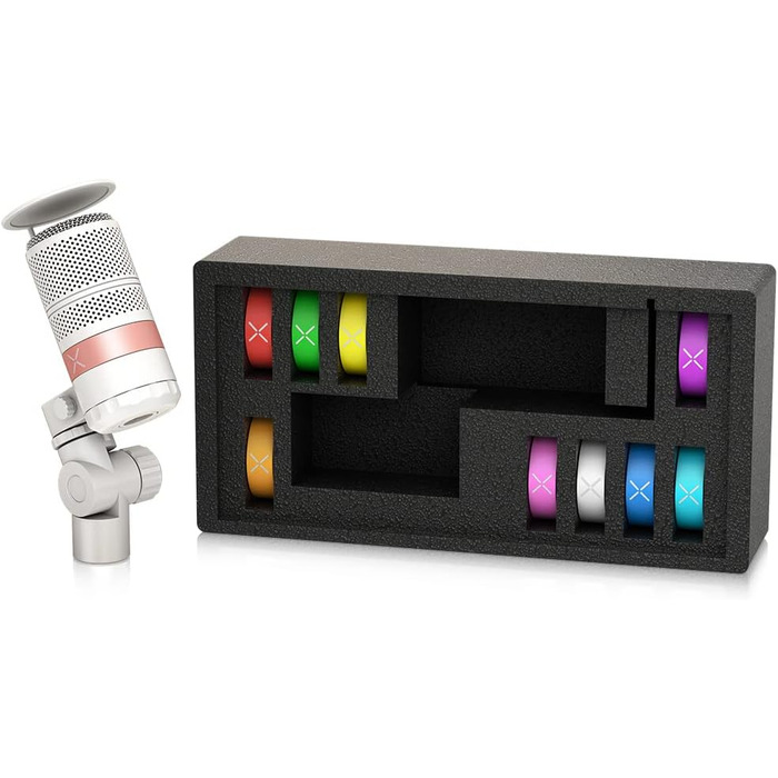 Мікрофон TC Helicon GoXLR MIC для стрімінгу та подкастів з вбудованим поп-фільтром (сріблястий)